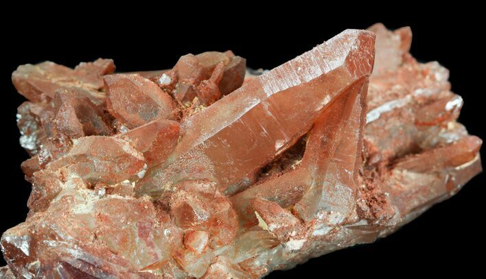 Natural Red Quartz Crystals - Morocco #51838